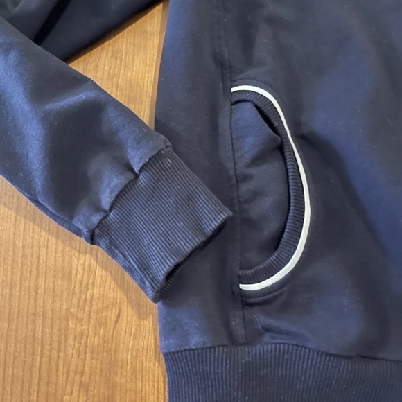 Vintage Polo Ralph Lauren Mens Full Zip Jacket L Navy Blue Classic Big Pony - Picture 2 of 10